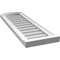 Ekena Millwork Arch Top Surface Mount PVC Gable Vent: Functional, w/ 2"W x 2"P Brickmould Sill Frame, 12"W x 36"H GVPAR12X3603SF - alternate 2